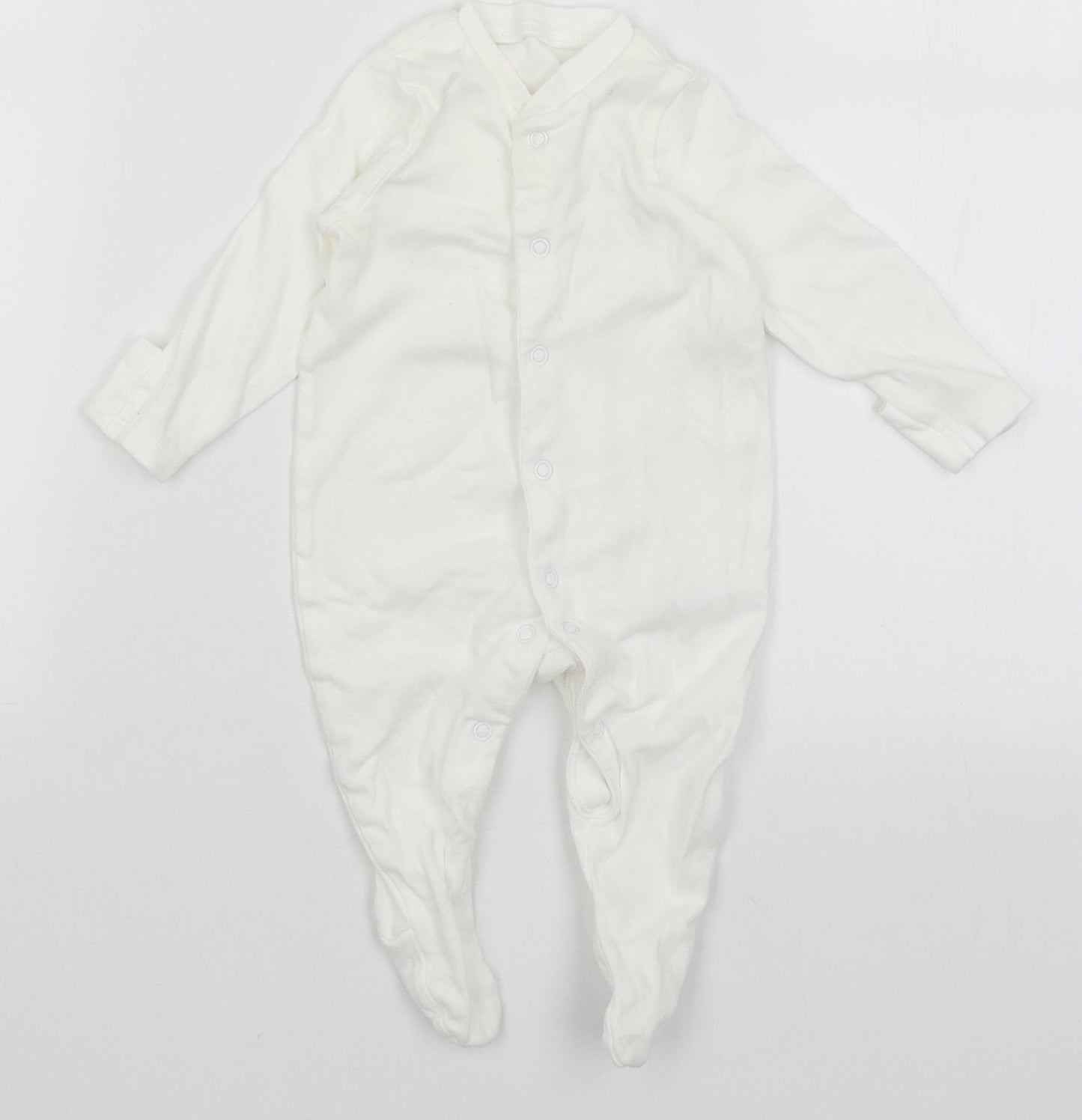 TU Baby White   Babygrow One-Piece Size 0-3 Months