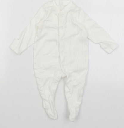 TU Baby White   Babygrow One-Piece Size 0-3 Months