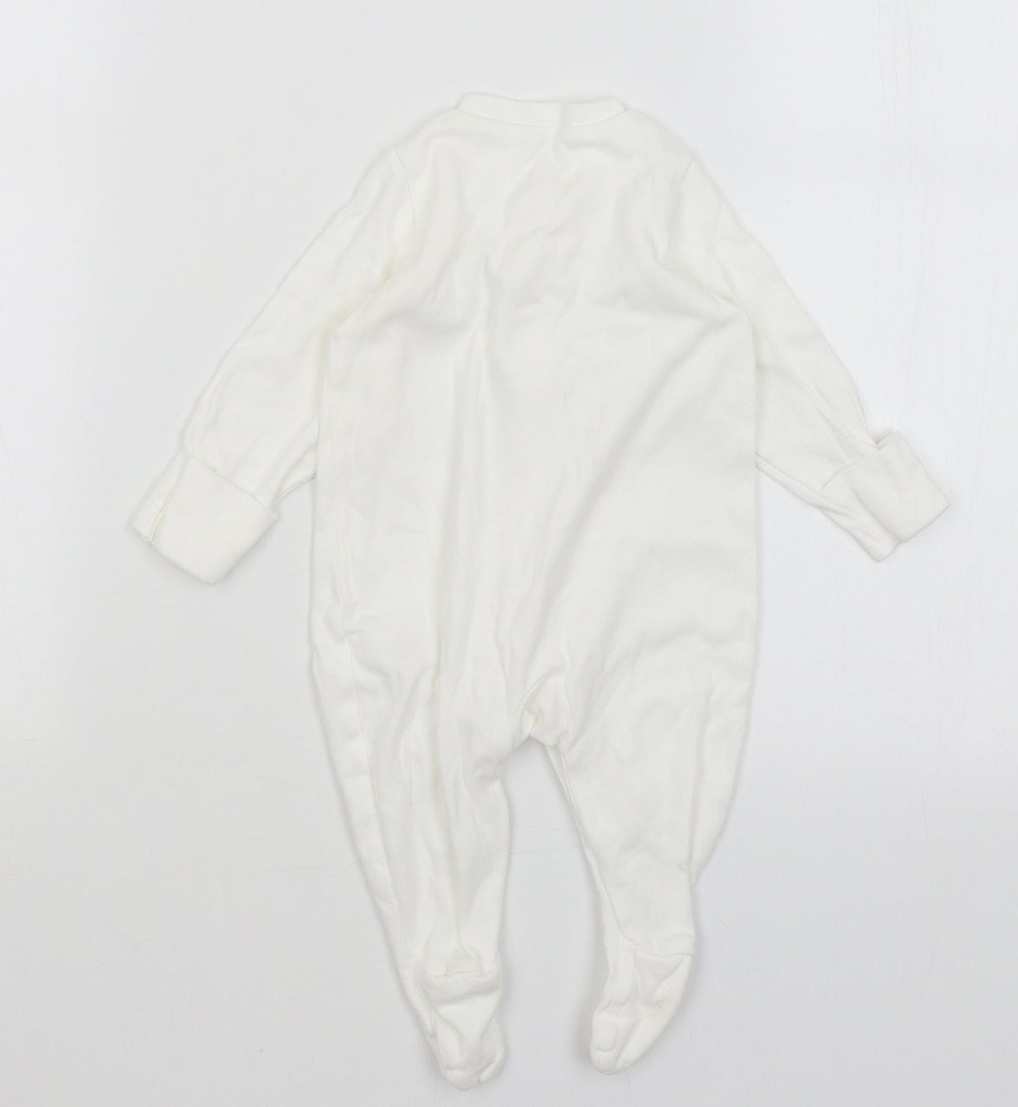 TU Baby White   Babygrow One-Piece Size 0-3 Months