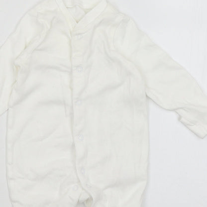 TU Baby White   Babygrow One-Piece Size 0-3 Months