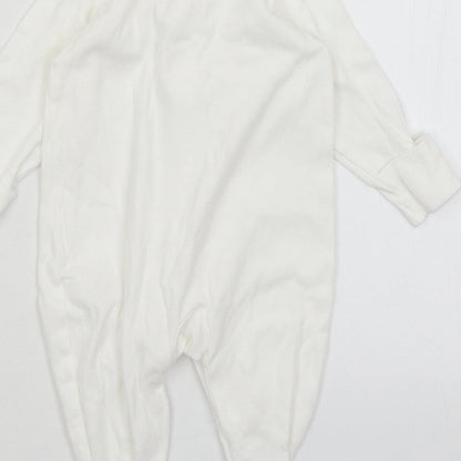 TU Baby White   Babygrow One-Piece Size 0-3 Months