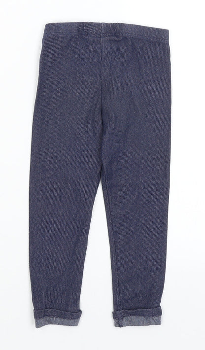 Flapdoodles Girls Blue   Capri Trousers Size 3 Years