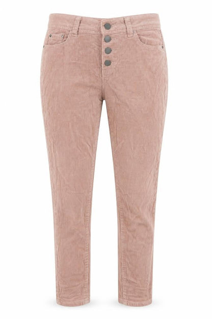Womens UK Size 6 Denim Co Regular Fit Capri Pink Trousers