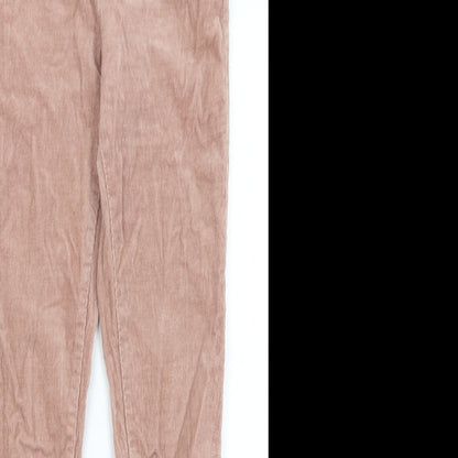 Denim Co Womens Pink   Capri Trousers Size 6 L26.5 in