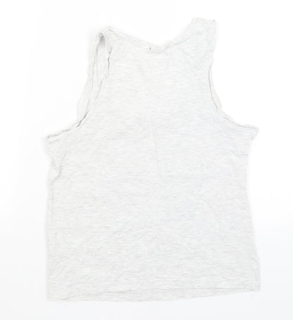 George Womens Grey   Basic Tank Size 8  - Life's Better When Dreaming