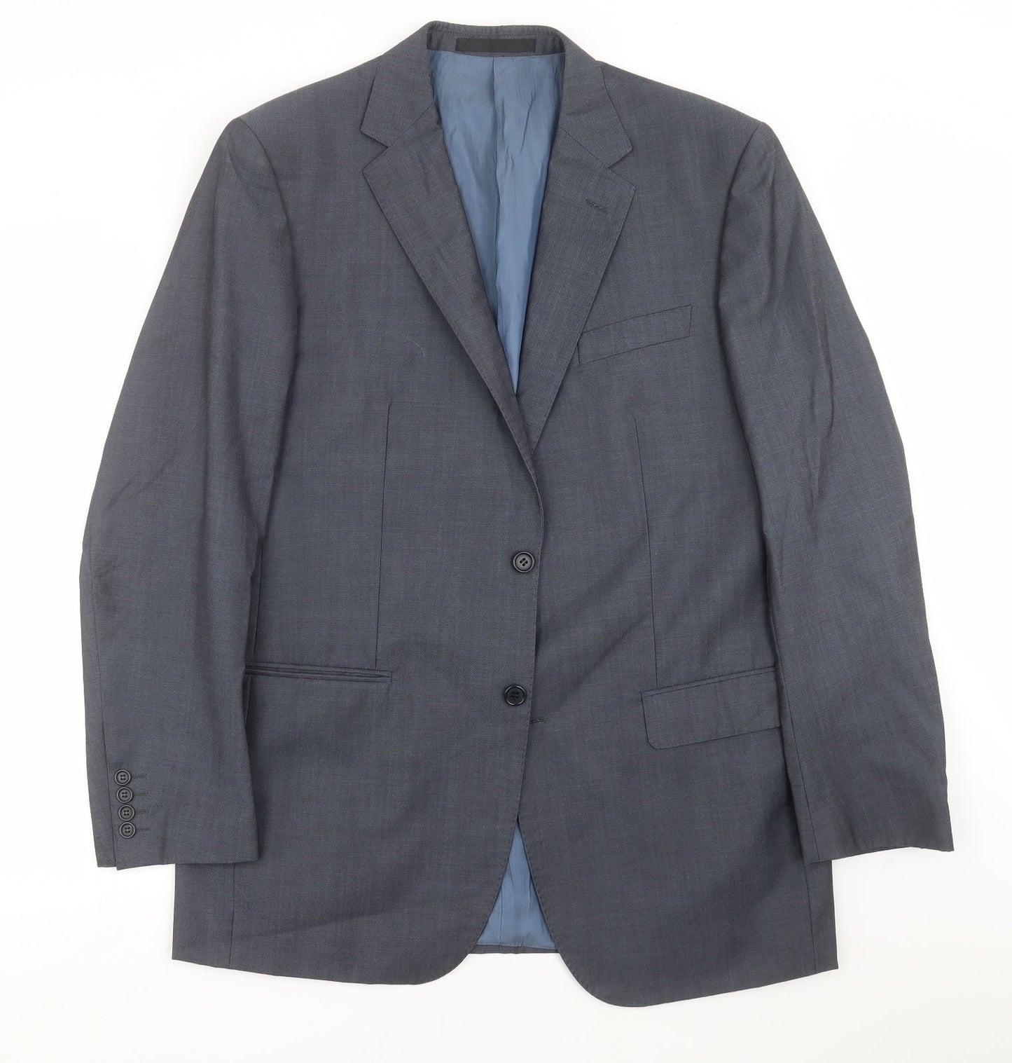 Mens UK Size 42 Marks and Spencer Regular Blue Suit Jacket