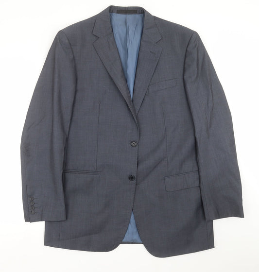 Mens UK Size 42 Marks and Spencer Regular Blue Suit Jacket