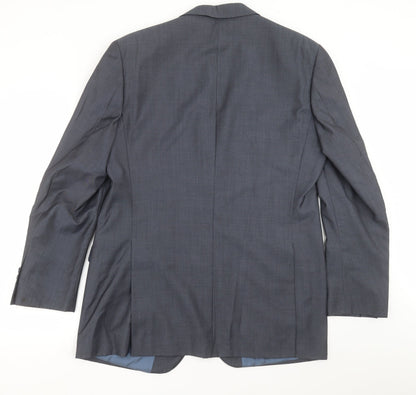 Mens UK Size 42 Marks and Spencer Regular Blue Suit Jacket