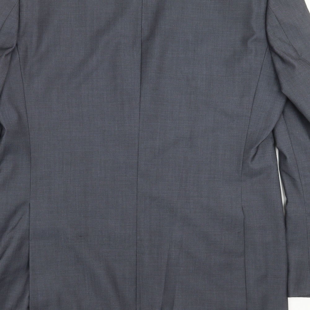 Mens UK Size 42 Marks and Spencer Regular Blue Suit Jacket