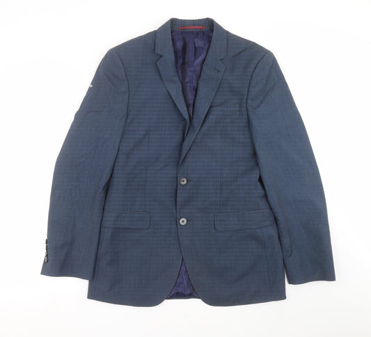 Mens UK Size 38 Burton Regular Blue Suit Jacket