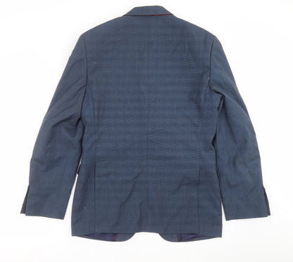 Mens UK Size 38 Burton Regular Blue Suit Jacket