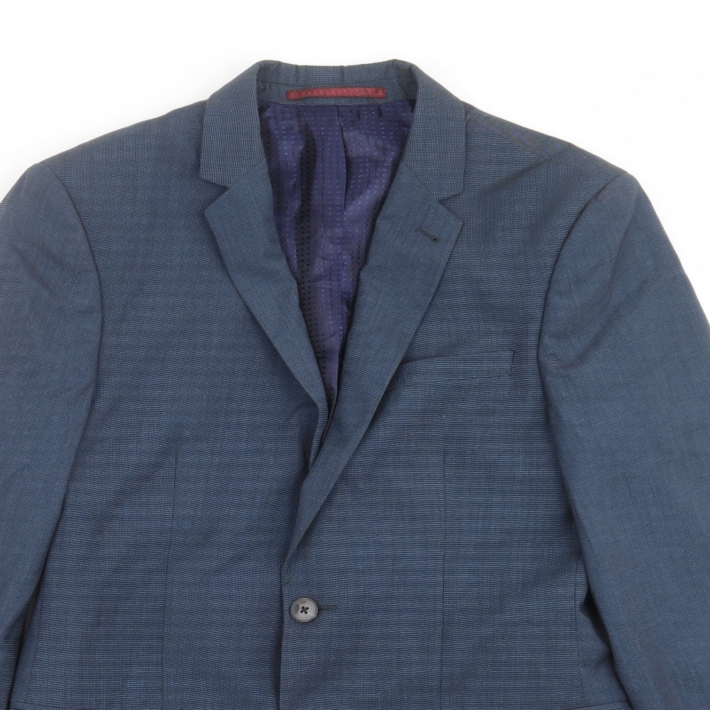 Mens UK Size 38 Burton Regular Blue Suit Jacket