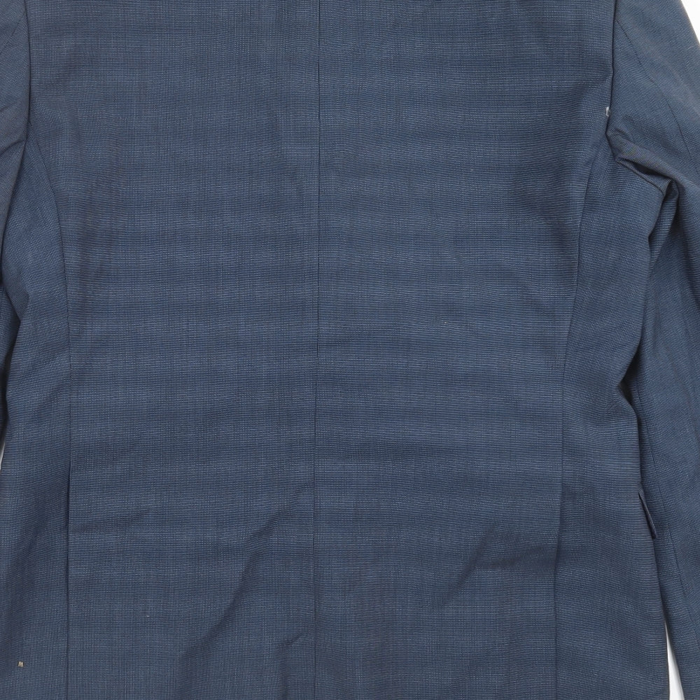 Mens UK Size 38 Burton Regular Blue Suit Jacket