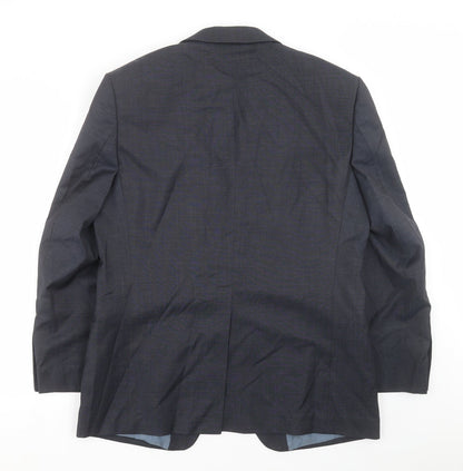 Mens UK Size 40 Marks and Spencer Regular Blue Suit Jacket