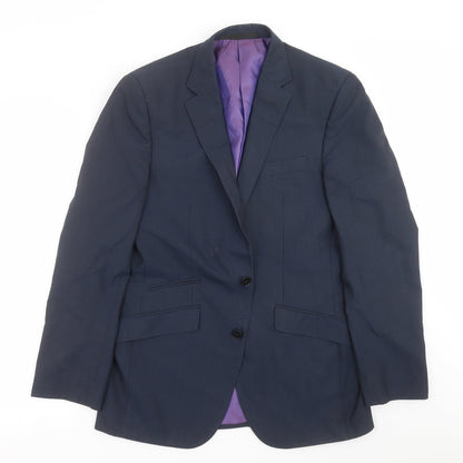 Mens UK Size 38 Marks and Spencer Regular Blue Suit Jacket