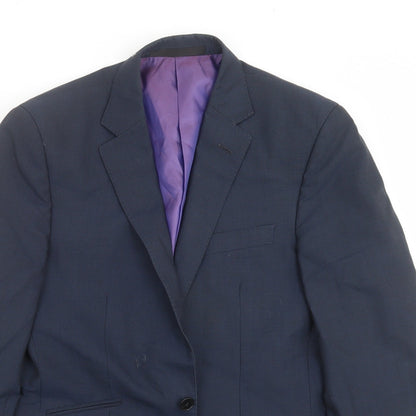 Mens UK Size 38 Marks and Spencer Regular Blue Suit Jacket