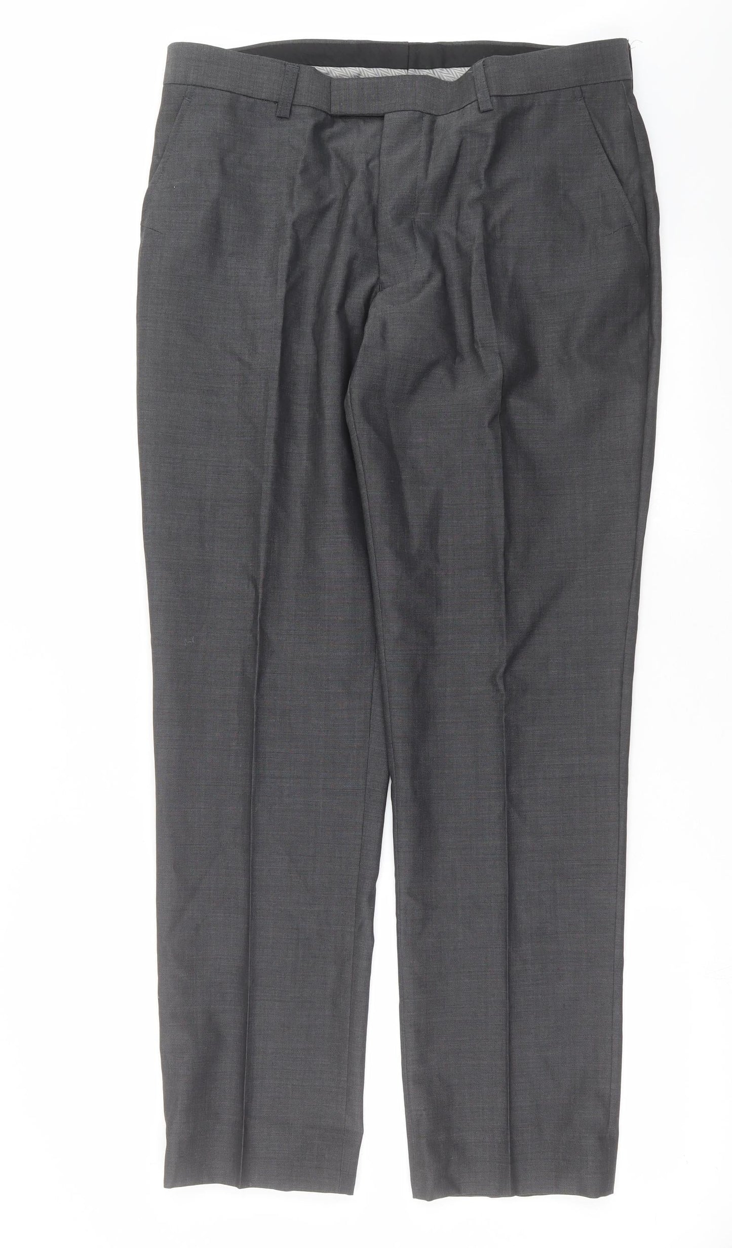 Womens UK Size 34 in NEXT Regular Fit  Grey Trousers