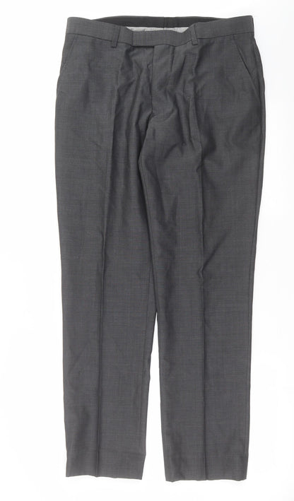 Womens UK Size 34 in NEXT Regular Fit  Grey Trousers