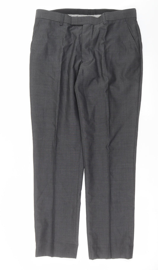 Womens UK Size 34 in NEXT Regular Fit  Grey Trousers