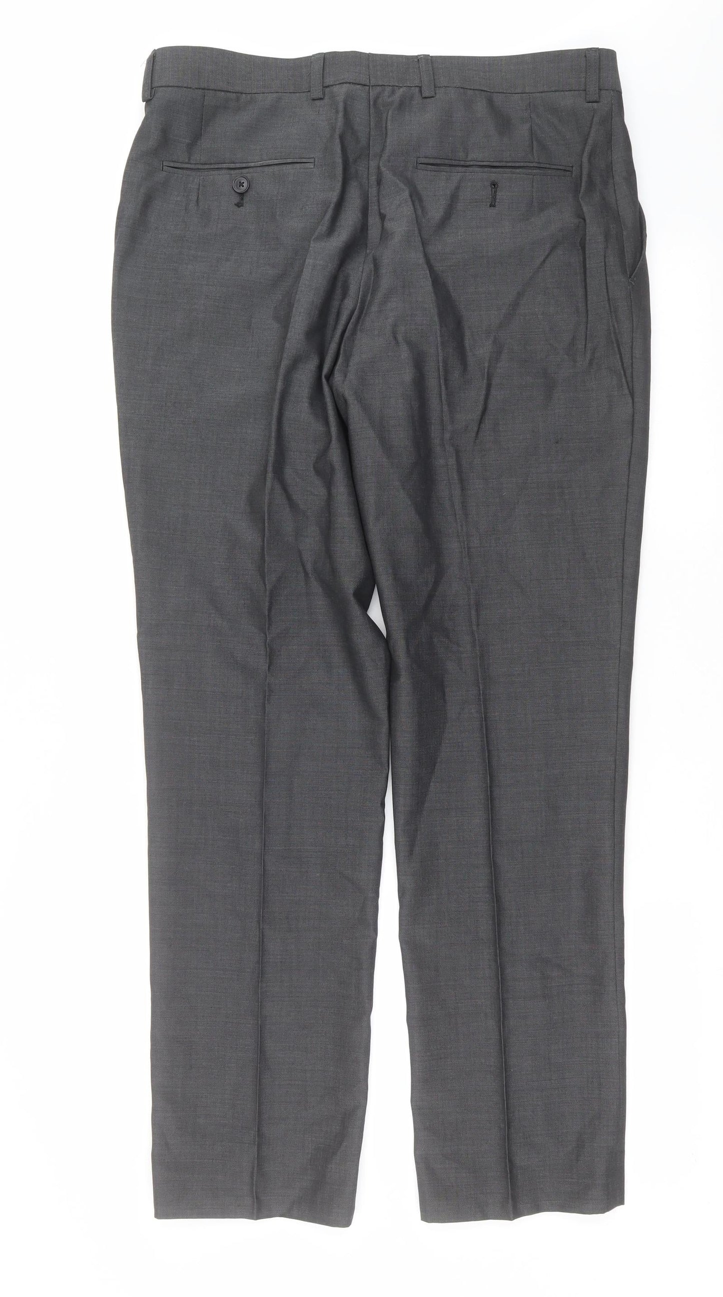 Womens UK Size 34 in NEXT Regular Fit  Grey Trousers