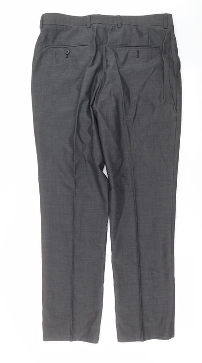 Womens UK Size 34 in NEXT Regular Fit  Grey Trousers