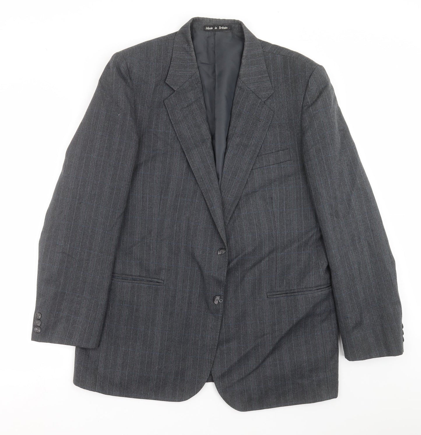 Mens UK Size 42 Dunn & Co Regular Grey Suit Jacket