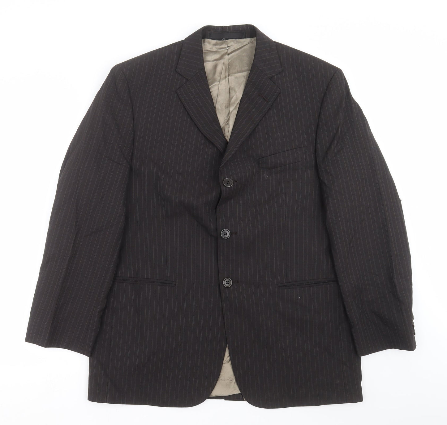 Mens UK Size 42 Preworn Regular Brown Suit Jacket