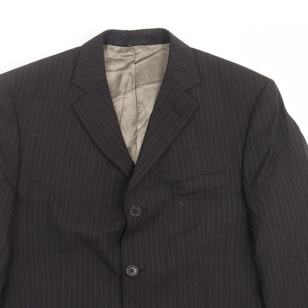Mens UK Size 42 Preworn Regular Brown Suit Jacket