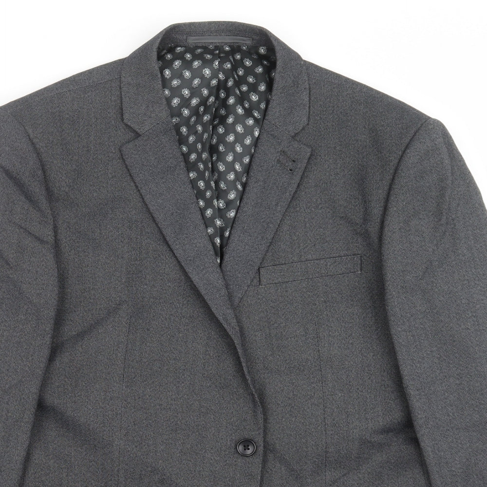 Mens UK Size 44 NEXT Regular Grey Suit Jacket