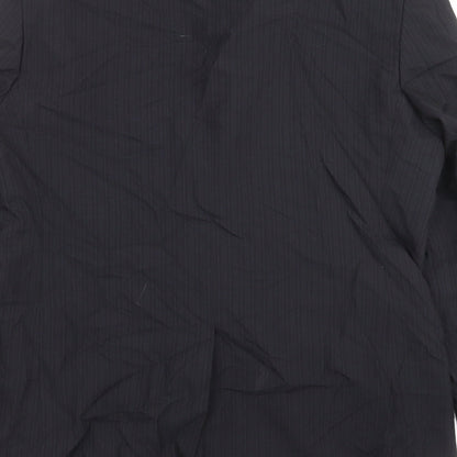 F&F Mens Black Striped  Jacket Suit Jacket Size 42