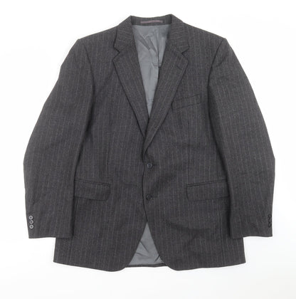 Mens UK Size 42 Burton Regular Grey Suit Jacket
