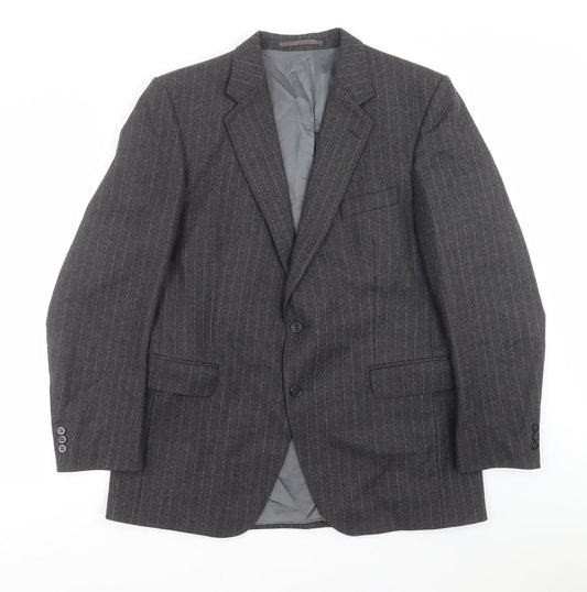 Mens UK Size 42 Burton Regular Grey Suit Jacket