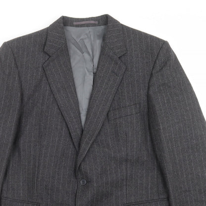 Mens UK Size 42 Burton Regular Grey Suit Jacket