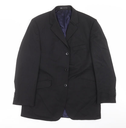 Mens UK Size 40 BHS Regular Black Suit Jacket