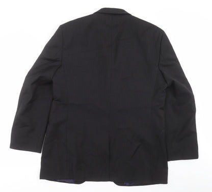 Mens UK Size 40 BHS Regular Black Suit Jacket