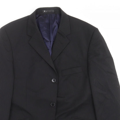 Mens UK Size 40 BHS Regular Black Suit Jacket
