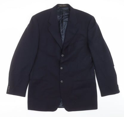 Mens UK Size 40 Marks and Spencer Regular Blue Suit Jacket