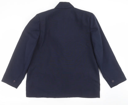 Citilites Womens Blue   Jacket Suit Jacket Size 18