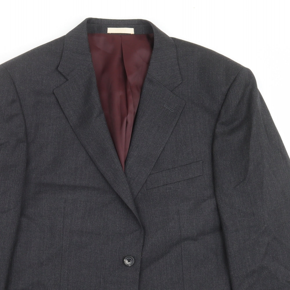 Mens UK Size 44 Greenwoods Regular Grey Suit Jacket