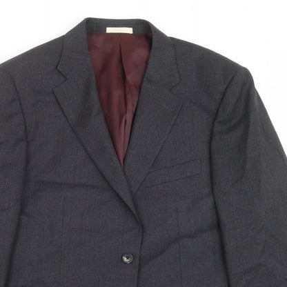 Mens UK Size 44 Greenwoods Regular Grey Suit Jacket