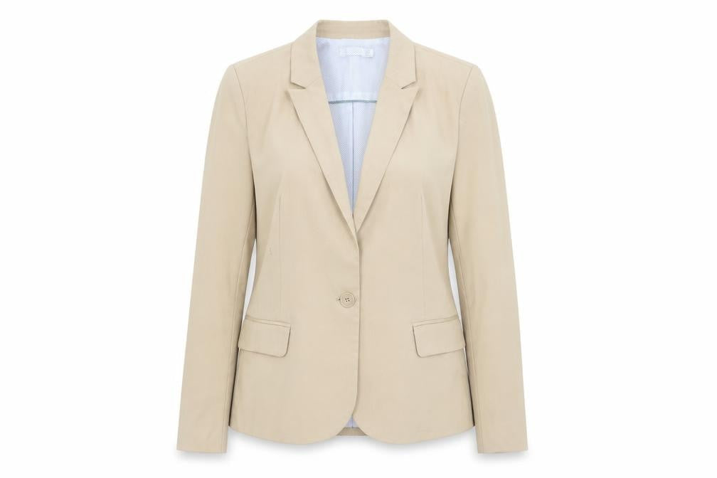 Womens UK Size L Stradivarius Regular Beige Suit Jacket