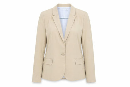 Womens UK Size L Stradivarius Regular Beige Suit Jacket