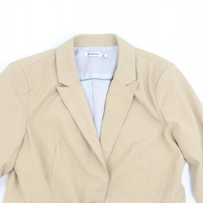 Stradivarius Womens Beige   Jacket Suit Jacket Size L