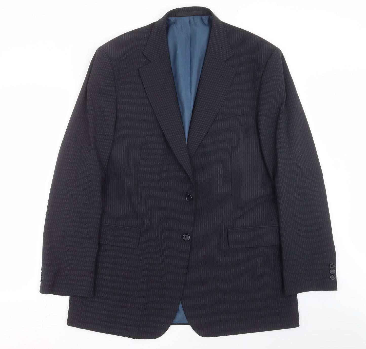 Mens UK Size 44 Marks and Spencer Regular Blue Suit Jacket