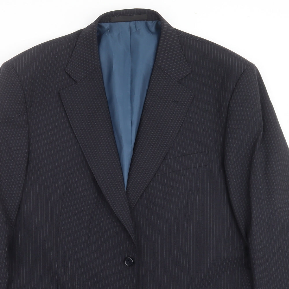 Mens UK Size 44 Marks and Spencer Regular Blue Suit Jacket