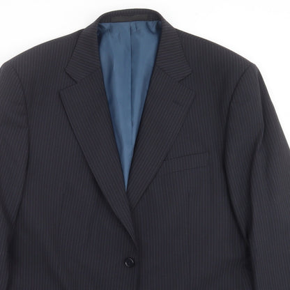 Mens UK Size 44 Marks and Spencer Regular Blue Suit Jacket