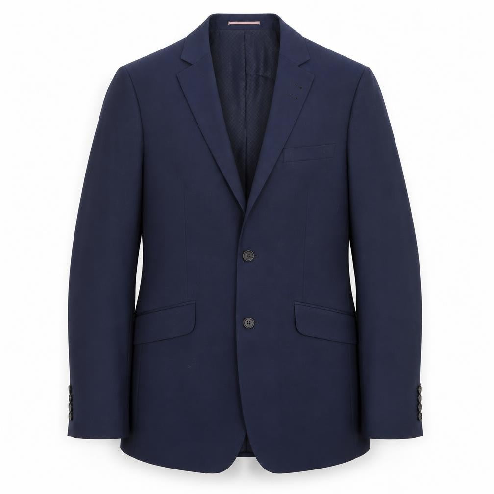 Mens UK Size 42 River Island Regular Blue Suit Jacket