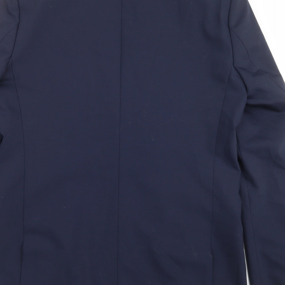 Mens UK Size 42 River Island Regular Blue Suit Jacket