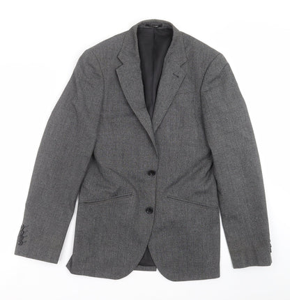Mens UK Size 34 Cedar Wood State Regular Grey Suit Jacket