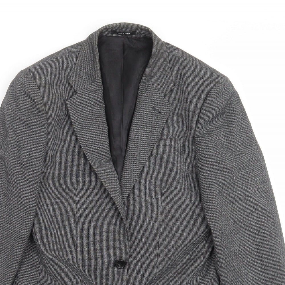 Mens UK Size 34 Cedar Wood State Regular Grey Suit Jacket